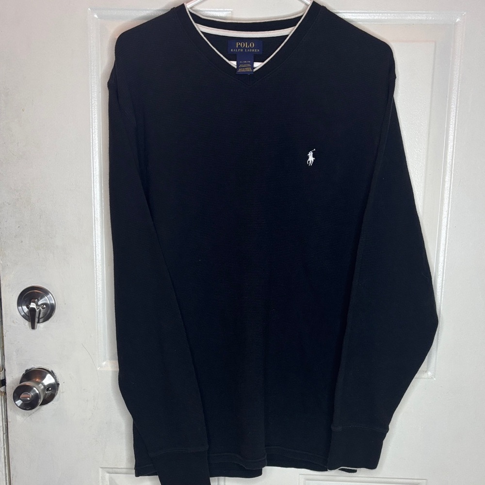 Polo Ralph Lauren Black V-Neck Sweater